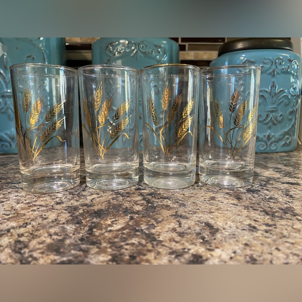 Vintage Wheat Glasses
